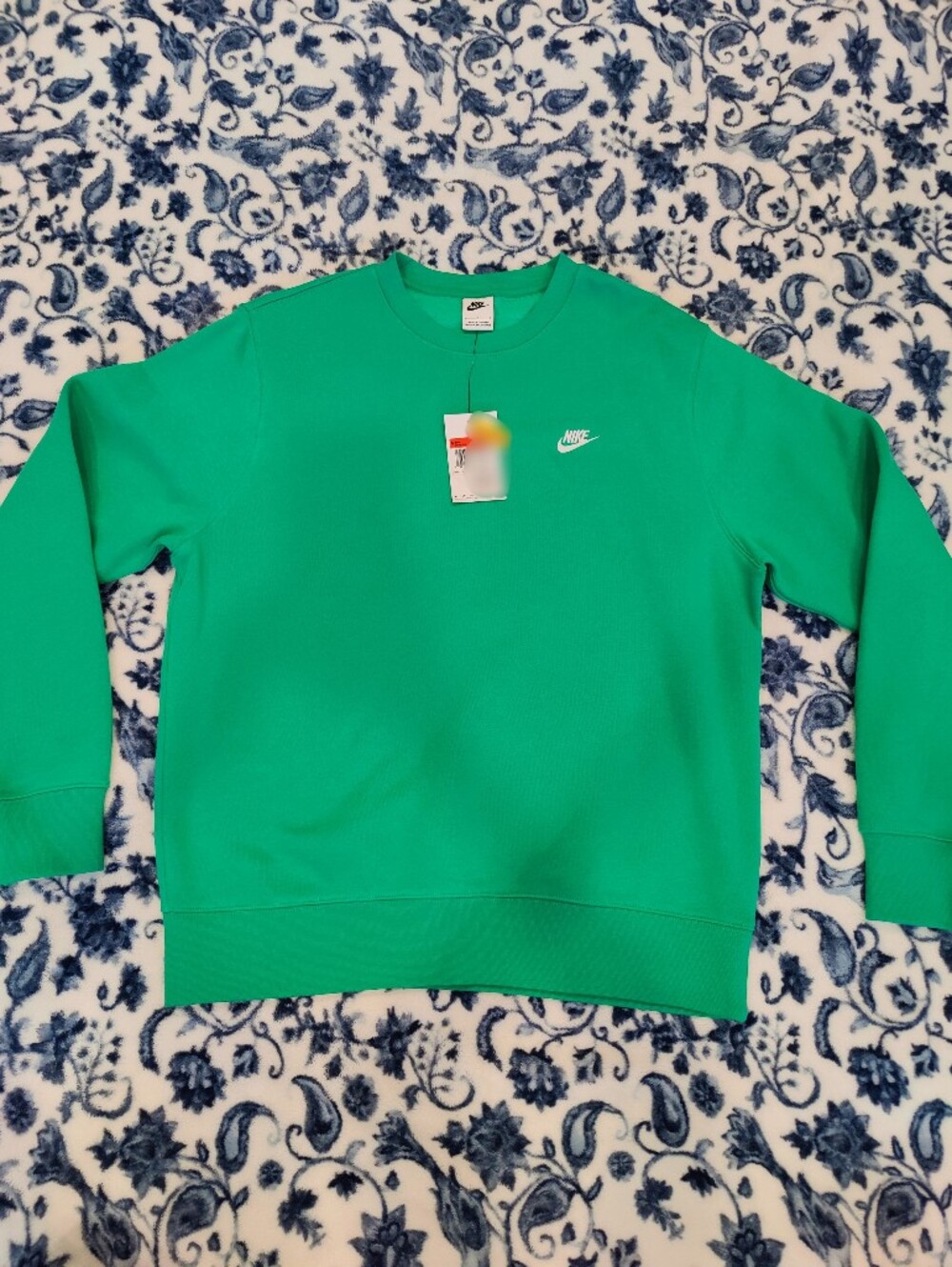 Nike Bright Green Fleece Crewneck Pullover Sweater
